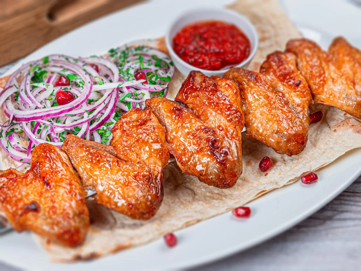 Шашлык из курицы (Крылья) — доставка по Нахабино, ШАШЛЫК НАХАБИНО